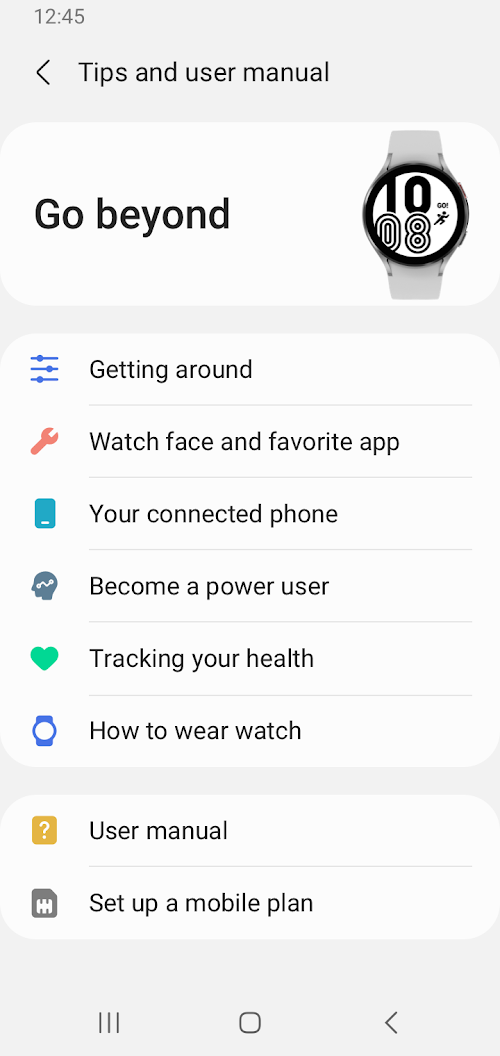 Galaxy Wearable  Screenshots