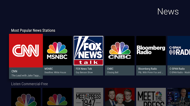 TuneIn Radio  Screenshots