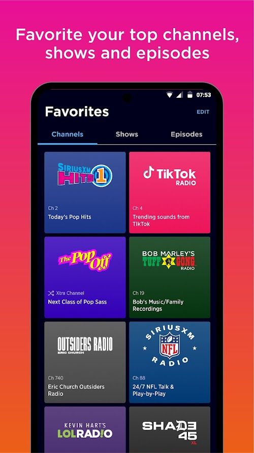 SiriusXM  Screenshots
