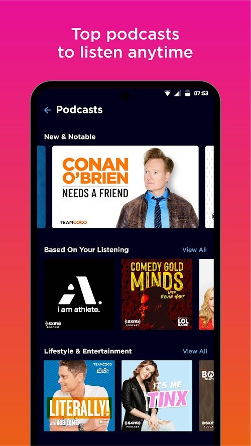 SiriusXM  Screenshots