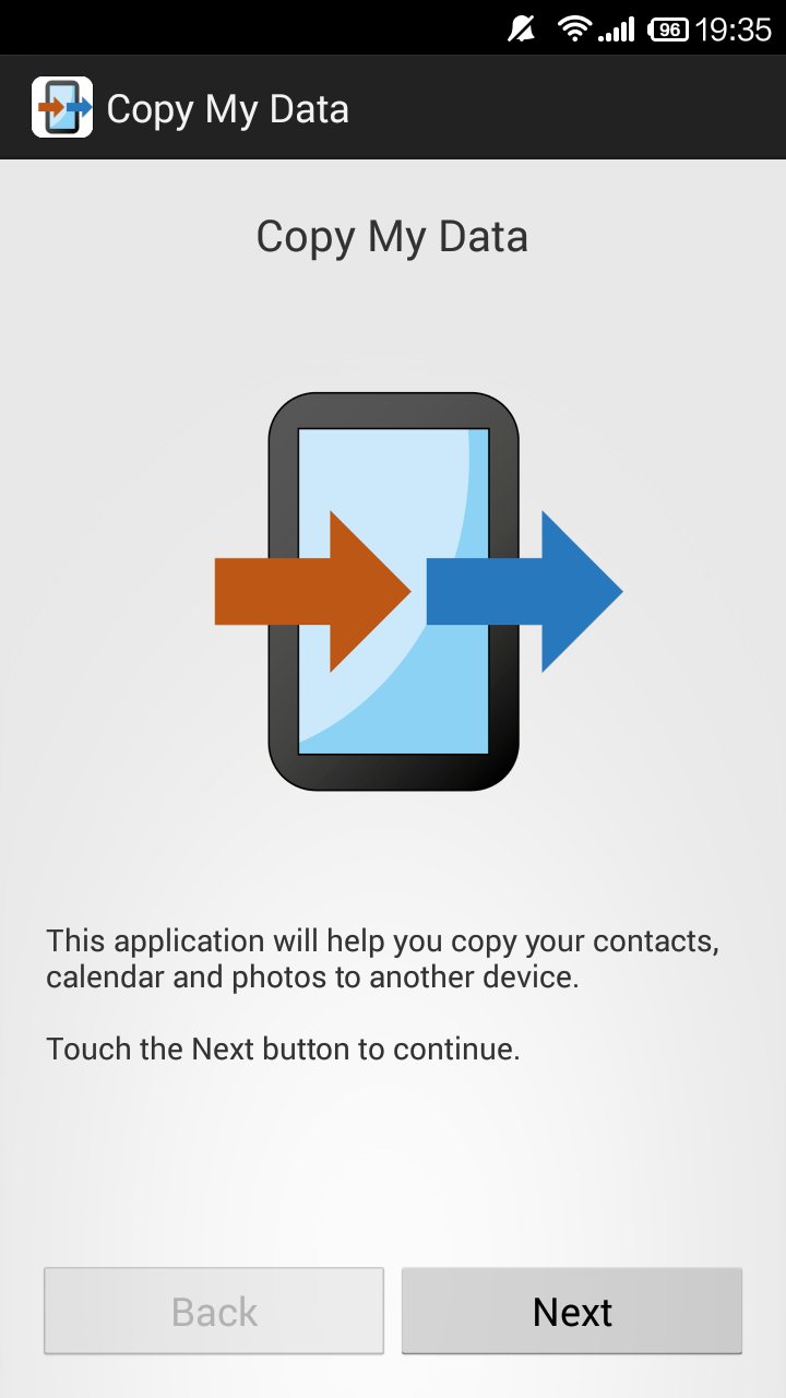 Copy My Data  Screenshots