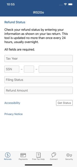 IRS2Go  Screenshots