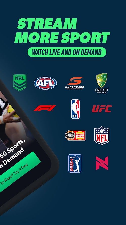 Kayo Sports  Screenshots