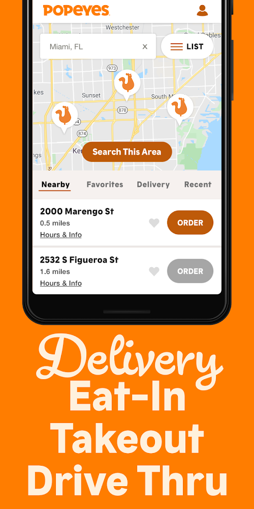 Popeyes App  Screenshots